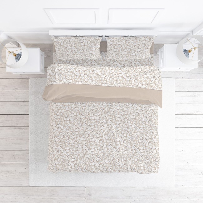 Παπλωματοθήκη Υπέρδιπλη 220x240 2555 Φανέλλα Μπεζ